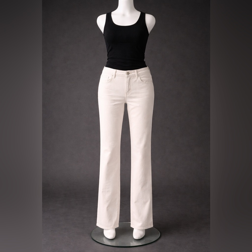 Charter Club Lexington Straight Leg Classic Jeans in White Size 10